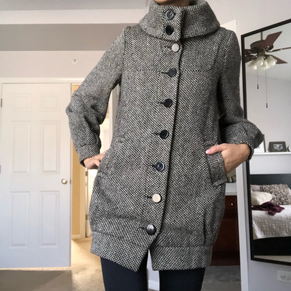 Wool blend coat